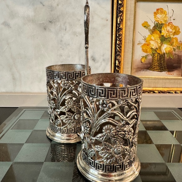 Soviet metal cutlery holder - Picture 5 of 6